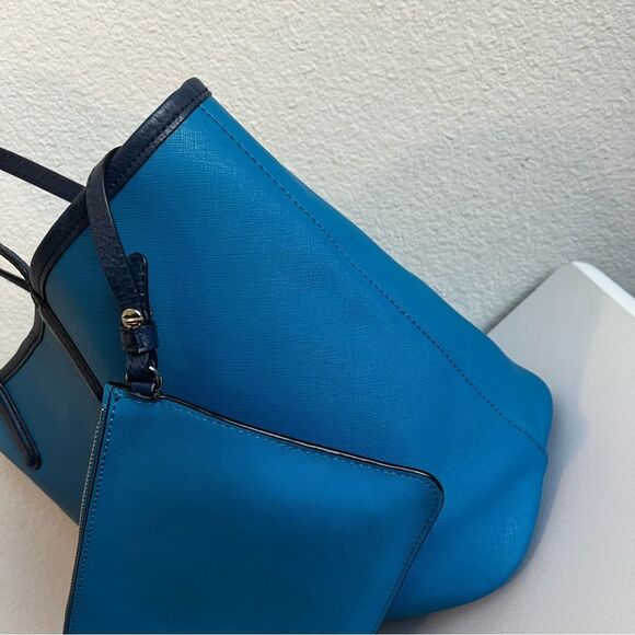 MARC JACOBS Royal Blue XL Metroplitote 48 Laptop Work Tote + Pouch - Picture 6 of 10